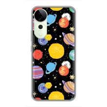 Космические Чехлы для Виво Т3 Ультра (VPrint) – Рисованные планеты
