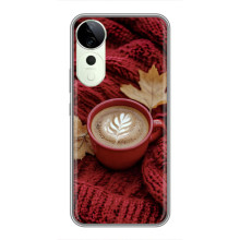 Чохол з унікальним дизайном 'Осінь з кавою' для Vivo T3 Ultra – Кава на ковдрі