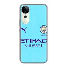 Силиконовые Чехлы принт Футбол на Vivo T3 Ultra (Man City)