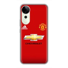 Силиконовые Чехлы принт Футбол на Vivo T3 Ultra (Man United)