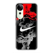 Силиконовый Чехол на Vivo T3 Ultra с картинкой Nike – Nike дым