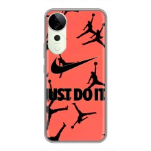 Силиконовый Чехол Nike Air Jordan на Виво Т3 Ультра – Just Do It