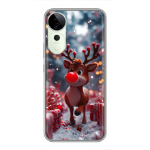 Яскравий чохол для Vivo T3 Ultra з Зимові Оленята (Олень серед подарунків)