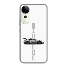 Чохол з авто Порше для ViVO T4 Pro – білий порше