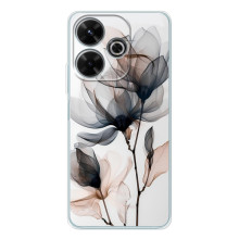 Чехол с цветочным принтом на ВиВО Т4Р 5Г – Цветы на белом