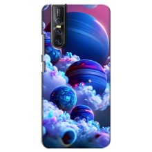 Чехлы КОСМОС для Vivo V15 Pro (Синие планеты)