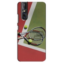 Чехлы с принтом Спортивная тематика для Vivo V15 Pro – Ракетки теннис