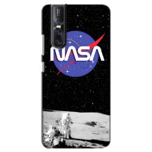 Силиконовый бампер с принтом "Наса" на Vivo V15 Pro – Nasa на луне