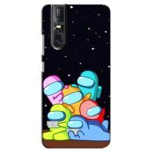 Чехол Амонг Ас для Vivo V15 Pro (AlphaPrint) (Скины в космосе)