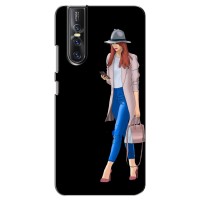 Чехол с картинкой Модные Девчонки Vivo V15 Pro – Девушка со смартфоном