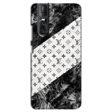 Чохол Стиль Louis Vuitton на Vivo V15 Pro – LV на білому