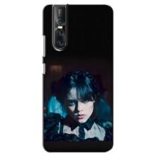 Чехлы Венсдей на Vivo V15 Pro Уэнсдей (AlphaPrint) (взгляд Уэнздей)