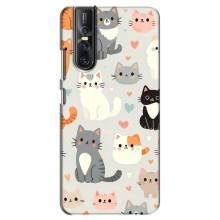 Чехол с рисунком кот на Vivo V15 Pro – Коллаж котов