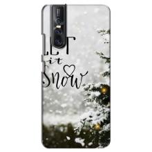 Новогодние, Праздничные Чехлы для Vivo V15 Pro - 2024 год – Let it snow