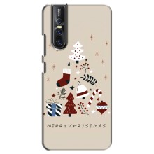 Рождественские Чехлы для Vivo V15 Pro (VPrint) (Merry Christmas)