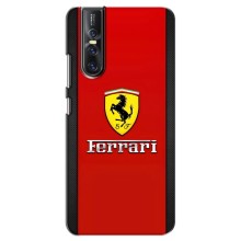 Силіконовий бампер з картинкою машини на Vivo V15 Pro – Ferrari Logo