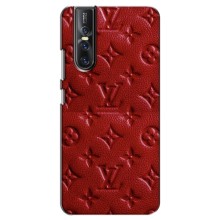 Текстурный Чехол Louis Vuitton для Виво В15 Про – Красный ЛВ