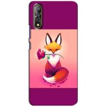 Чехлы с картинкой Лисички для ViVO V17 Neo (VPrint) (Лисичка с розочкой)