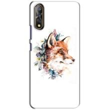 Чехлы с картинкой Лисички для ViVO V17 Neo (VPrint) (Лисичка в цветочках)