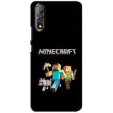 Чехол Майнкрафт на ViVO V17 Neo (AlphaPrint) Minecraft (герои Minecraft)