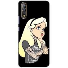 Чехол с печатью для ViVO V17 Neo - (Мода) (AlphaPrint) (Девочка в тату)