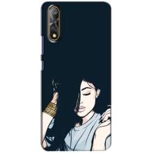 Чехол с печатью для ViVO V17 Neo - (Мода) (AlphaPrint) (Красивая девочка)