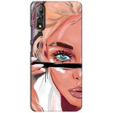 Чехол с печатью для ViVO V17 Neo - (Мода) (AlphaPrint) (Макияж)