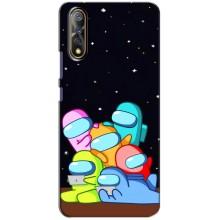 Чехол Амонг Ас для ViVO V17 Neo (AlphaPrint) (Скины в космосе)