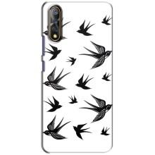 Чехол с птицами на ViVO V17 Neo (VPrint) (Ласточки)