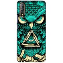 Чехол с птицами на ViVO V17 Neo (VPrint) (Сова с глазом)