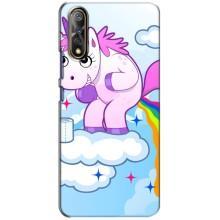 Чехол Unicorn на ViVO V17 Neo (Радуга единорожка)