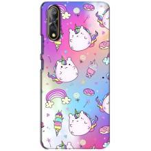 Чехол Unicorn на ViVO V17 Neo (Радуга и Единорог)