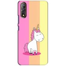 Чехол Unicorn на ViVO V17 Neo (Радужный Единорог)