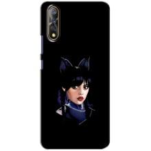 Чехлы Венсдей на ViVO V17 Neo Уэнсдей (AlphaPrint) (серьезная Уэнздей)