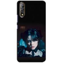 Чехлы Венсдей на ViVO V17 Neo Уэнсдей (AlphaPrint) (взгляд Уэнздей)