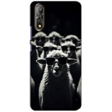 Чохол з принтом стильні тварини для ВіВО V17 Нео – Овечка в окулярах
