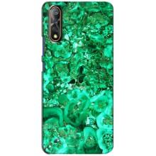 Мраморный чехол на ViVO V17 Neo (VPrint) (Салатный Мрамор)