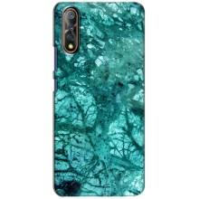 Мраморный чехол на ViVO V17 Neo (VPrint) (Зеленый мрамор)