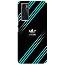Чехлы Адидас для ViVO V20 se (AlphaPrint) (Адидас с полосами)