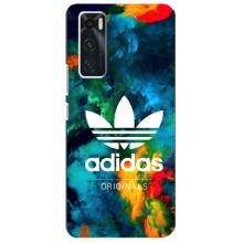 Чехлы Адидас для ViVO V20 se (AlphaPrint) (Яркий Адидас)