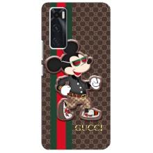 Чехлы ГУЧЧИ для Виво В20 се (AlphaPrint) (Маус Гуччи)