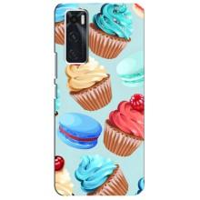 Чехлы с Фруктами для ViVO V20 se (VPrint) (Кексики)