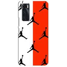 Чехлы для ViVO V20 se - с картинкой JORDAN (AlphaPrint) (Лого Джордан)