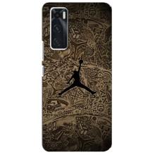 Чехлы для ViVO V20 se - с картинкой JORDAN (AlphaPrint) (Logo Jordan)