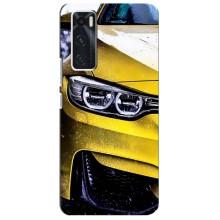 Чехлы с Машинами на Виво В20 се (VPrint) (Желтая машина)