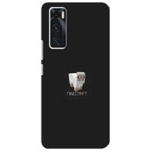 Чехол Майнкрафт на ViVO V20 se (AlphaPrint) Minecraft (Овечка Майнкрафт)