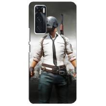 Чехол PUBG для Виво В20 се (AlphaPrint) (Пабг мен)