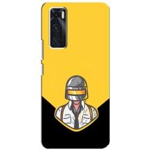 Чехол PUBG для Виво В20 се (AlphaPrint) (Пабг в шлеме)