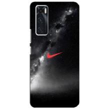 Чехол для ViVO V20 se - с принтом Найк (AlphaPrint) (Найк красный)