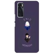 Чехлы Венсдей на ViVO V20 se Уэнсдей (AlphaPrint) (Уэнздей и подруга)